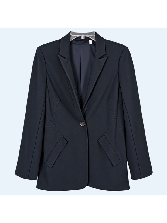 Soft Surroundings Jackets & Blazers - Soft Surroundings Blazer Womens S Black One Button Stretch Lined Slant Pockets